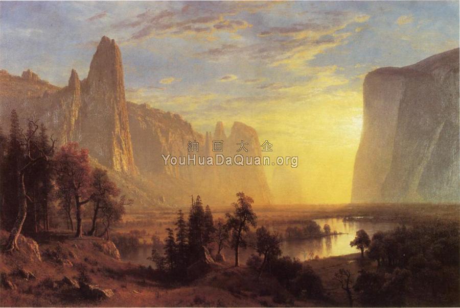 Yosemite Valley Yellowstone Park - 阿尔伯特·比尔施塔特